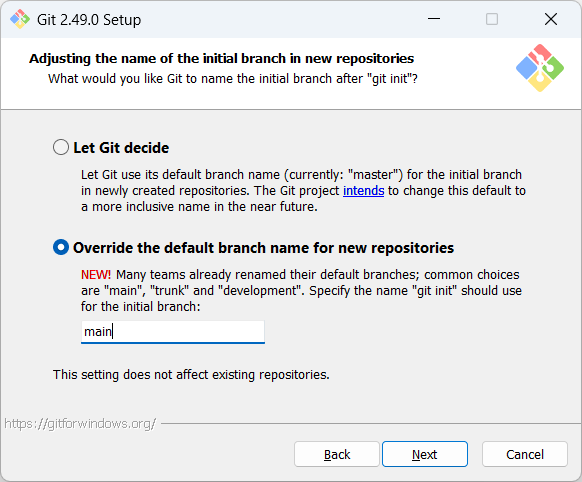Git Default Branch
